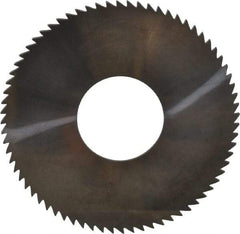 Made in USA - 2-3/4" Diam x 0.064" Blade Thickness x 1" Arbor Hole Diam, 72 Tooth Slitting and Slotting Saw - Arbor Connection, Solid Carbide, Concave Ground - Apex Tool & Supply