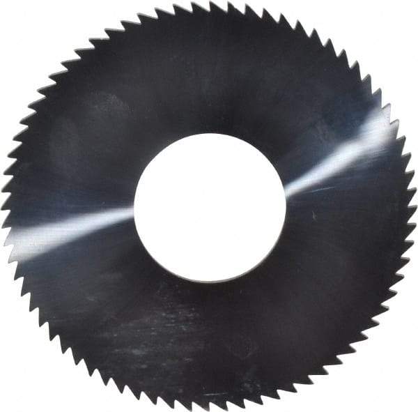 Made in USA - 2-3/4" Diam x 0.072" Blade Thickness x 1" Arbor Hole Diam, 72 Tooth Slitting and Slotting Saw - Arbor Connection, Solid Carbide, Concave Ground - Apex Tool & Supply