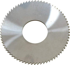 Made in USA - 2-3/4" Diam x 0.091" Blade Thickness x 1" Arbor Hole Diam, 72 Tooth Slitting and Slotting Saw - Arbor Connection, Solid Carbide, Concave Ground - Apex Tool & Supply