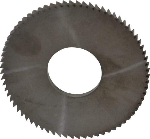 Made in USA - 2-3/4" Diam x 0.144" Blade Thickness x 1" Arbor Hole Diam, 72 Tooth Slitting and Slotting Saw - Arbor Connection, Solid Carbide, Concave Ground - Apex Tool & Supply