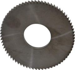Made in USA - 2-3/4" Diam x 0.144" Blade Thickness x 1" Arbor Hole Diam, 72 Tooth Slitting and Slotting Saw - Arbor Connection, Solid Carbide, Concave Ground - Apex Tool & Supply