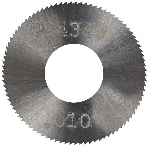 Made in USA - 1" Diam x 0.01" Blade Thickness, 3/8" Arbor Hole Diam, 98 Teeth, Solid Carbide Jeweler's Saw - Uncoated - Apex Tool & Supply