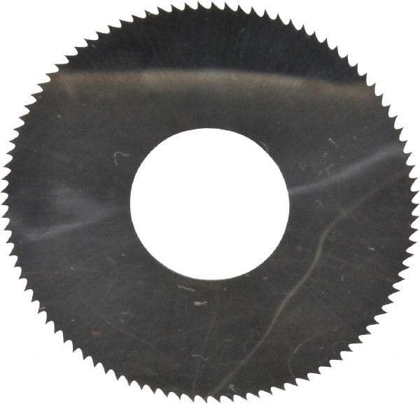 Made in USA - 1" Diam x 0.014" Blade Thickness, 3/8" Arbor Hole Diam, 98 Teeth, Solid Carbide Jeweler's Saw - Uncoated - Apex Tool & Supply