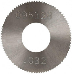 Made in USA - 1" Diam x 0.032" Blade Thickness, 3/8" Arbor Hole Diam, 98 Teeth, Solid Carbide Jeweler's Saw - Uncoated - Apex Tool & Supply