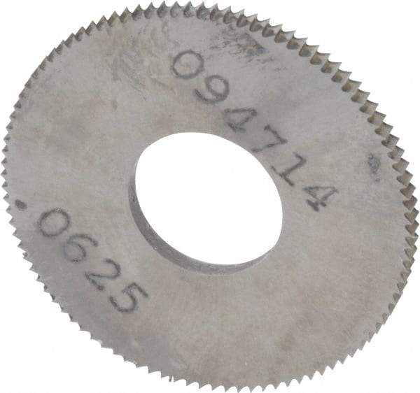 Made in USA - 1" Diam x 1/16" Thick, 3/8" Arbor Hole Diam, 98 Teeth, Solid Carbide Jeweler's Saw - Uncoated - Apex Tool & Supply