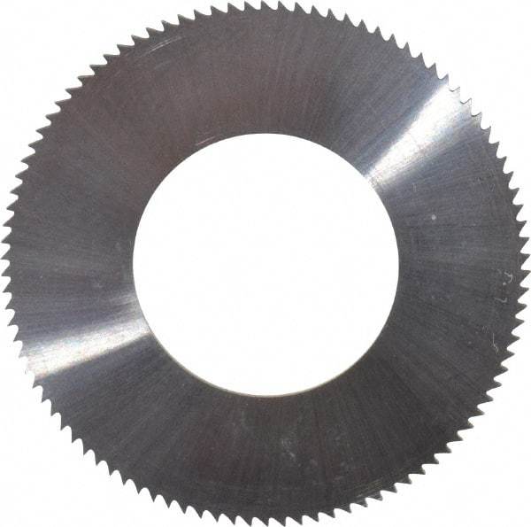 Made in USA - 1" Diam x 0.031" Blade Thickness, 1/2" Arbor Hole Diam, 98 Teeth, Solid Carbide Jeweler's Saw - Uncoated - Apex Tool & Supply