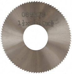 Made in USA - 1-1/2" Diam x 0.01" Blade Thickness, 1/2" Arbor Hole Diam, 130 Teeth, Solid Carbide, Jeweler's Saw - Uncoated - Apex Tool & Supply