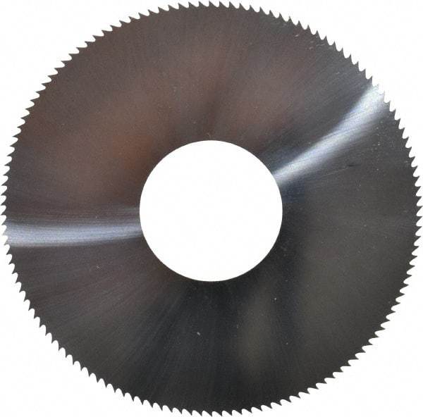 Made in USA - 1-1/2" Diam x 0.012" Blade Thickness, 1/2" Arbor Hole Diam, 130 Teeth, Solid Carbide, Jeweler's Saw - Uncoated - Apex Tool & Supply