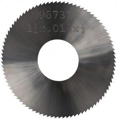 Made in USA - 1-1/2" Diam x 0.014" Blade Thickness, 1/2" Arbor Hole Diam, 110 Teeth, Solid Carbide, Jeweler's Saw - Uncoated - Apex Tool & Supply