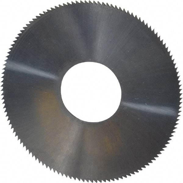 Made in USA - 1-1/2" Diam x 0.031" Blade Thickness, 1/2" Arbor Hole Diam, 130 Teeth, Solid Carbide, Jeweler's Saw - Uncoated - Apex Tool & Supply