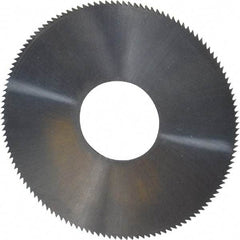 Made in USA - 1-1/2" Diam x 0.031" Blade Thickness, 1/2" Arbor Hole Diam, 130 Teeth, Solid Carbide, Jeweler's Saw - Uncoated - Apex Tool & Supply