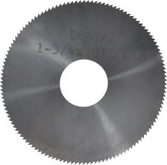 Made in USA - 1-3/4" Diam x 0.014" Blade Thickness, 1/2" Arbor Hole Diam, 130 Teeth, Solid Carbide, Jeweler's Saw - Uncoated - Apex Tool & Supply
