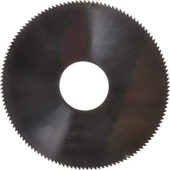 Made in USA - 1-3/4" Diam x 0.025" Blade Thickness, 1/2" Arbor Hole Diam, 130 Teeth, Solid Carbide, Jeweler's Saw - Uncoated - Apex Tool & Supply