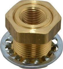 Parker - 1-14 Male Thread x 3/8 Female Thread, Brass Industrial Pipe Anchor Coupling - Male Straight Thread O-Ring x Female NPTF, 1,000 psi - Apex Tool & Supply
