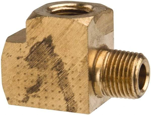 Parker - 1/8 Male Thread x 1/8 Female Thread, Brass Industrial Pipe Street Tee - MNPTF x FNPTF, 1,000 psi - Apex Tool & Supply