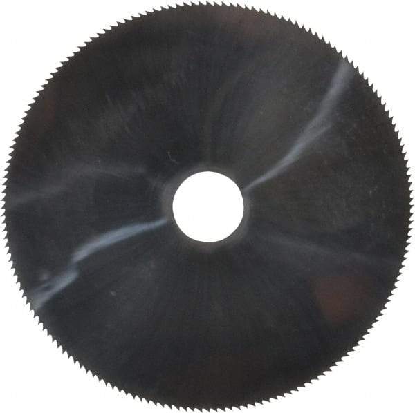 Made in USA - 3" Diam x 0.032" Blade Thickness, 1/2" Arbor Hole Diam, 168 Teeth, Solid Carbide Jeweler's Saw - Uncoated - Apex Tool & Supply
