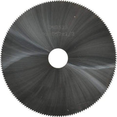 Made in USA - 3" Diam x 0.057" Blade Thickness, 1/2" Arbor Hole Diam, 168 Teeth, Solid Carbide Jeweler's Saw - Uncoated - Apex Tool & Supply