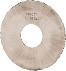 Made in USA - 3" Diam x 0.032" Blade Thickness, 1" Arbor Hole Diam, 168 Teeth, Solid Carbide Jeweler's Saw - Uncoated - Apex Tool & Supply