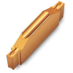 Grooving Insert: TDTT K10, Solid Carbide Uncoated, Neutral, 0.039″ Cutting Width, Series TDT