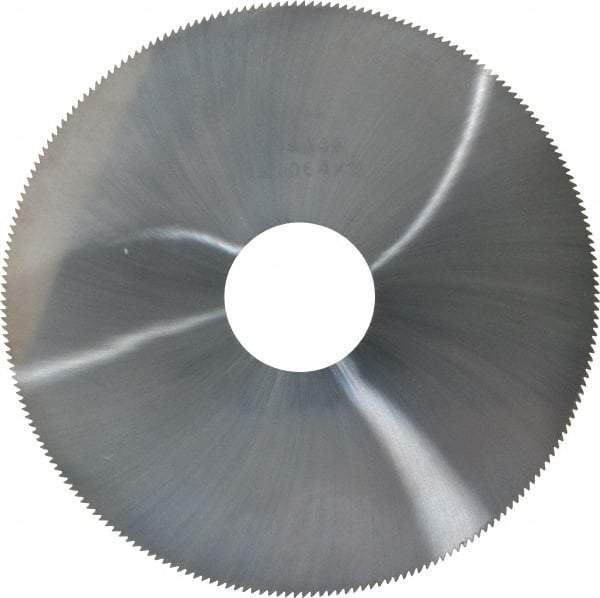 Made in USA - 4" Diam x 0.064" Blade Thickness, 1" Arbor Hole Diam, 220 Teeth, Solid Carbide Jeweler's Saw - Uncoated - Apex Tool & Supply