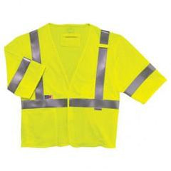 8356FRHL 2/3XL LIME FR VEST - Apex Tool & Supply