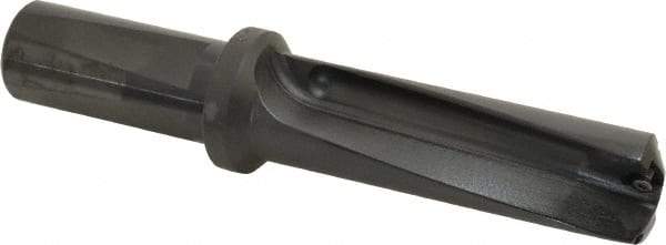 Kyocera - 3.37" Max Drill Depth, 3xD, 1-1/8" Diam, Indexable Insert Drill - 2 Inserts, 1" Shank Diam, Whistle Notch Shank - Apex Tool & Supply