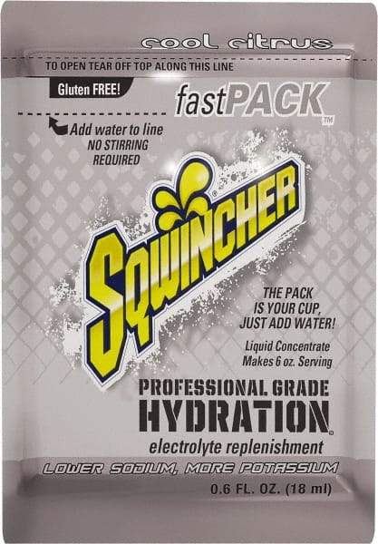 Sqwincher - Pack Cool Citrus Activity Drink - Liquid Concentrate, Yields 6 oz - Apex Tool & Supply