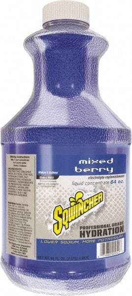 Sqwincher - 64 oz Bottle Mixed Berry Activity Drink - Liquid Concentrate, Yields 5 Gal - Apex Tool & Supply