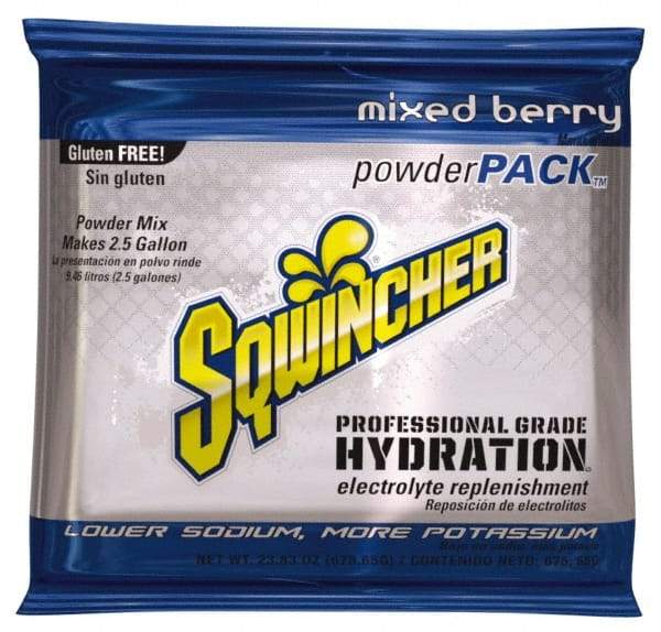 Sqwincher - 23.83 oz Pack Mixed Berry Activity Drink - Powdered, Yields 2.5 Gal - Apex Tool & Supply