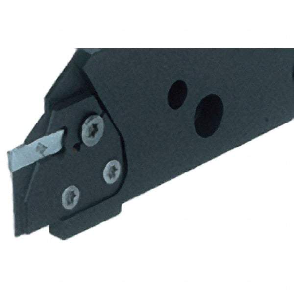 Iscar - 106mm OAL, Left Hand Indexable Grooving Cutoff Toolholder - 40.3mm Shank Height x 18.2mm Shank Width, DG.. Insert Style, DGHAL Toolholder Style, Series Do-Grip - Apex Tool & Supply