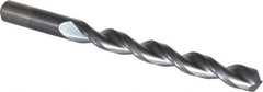 Chicago-Latrobe - 31/64" 135° High Speed Steel Jobber Drill - TiCN Finish, Right Hand Cut, Parabolic Flute, Straight Shank, 5-7/8" OAL, Notched Point - Apex Tool & Supply