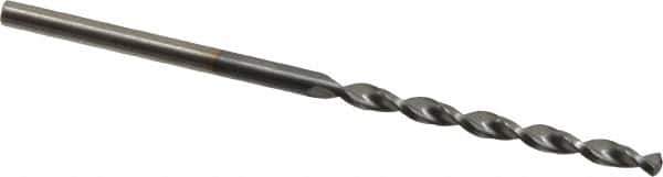 Chicago-Latrobe - #44 135° High Speed Steel Jobber Drill - TiCN Finish, Right Hand Cut, Parabolic Flute, Straight Shank, 2-1/8" OAL, Notched Point - Apex Tool & Supply