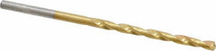 Chicago-Latrobe - #31 135° Cobalt Jobber Drill - TiN Finish, Right Hand Cut, Spiral Flute, Straight Shank, 2-3/4" OAL, Split Point - Apex Tool & Supply
