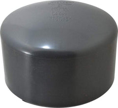 Value Collection - 8" PVC Plastic Pipe End Cap - Schedule 80, Slip End Connections - Apex Tool & Supply