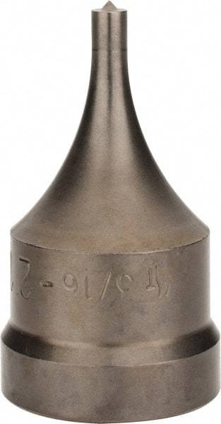 Cleveland Steel Tool - 17/32 Inch Diameter Round Ironworker Die - 2 Inch Head Diameter, 1-1/8 Inch Head Height - Apex Tool & Supply