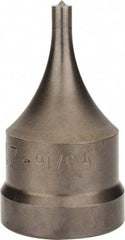 Cleveland Steel Tool - 1 Inch Diameter Round Ironworker Die - 1-1/2 Inch Head Diameter, 1 Inch Head Height - Apex Tool & Supply