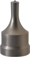 Cleveland Steel Tool - 5/16 Inch Diameter Round Ironworker Punch - 1-1/32 Inch Body Diameter, 1-5/32 Inch Head Diameter, 1-15/16 Inch Overall Length - Apex Tool & Supply