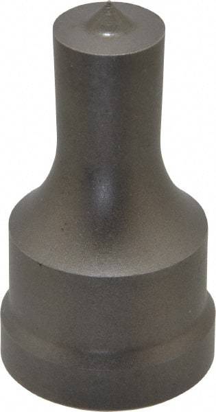 Cleveland Steel Tool - 9/16 Inch Diameter Round Ironworker Punch - 1-1/32 Inch Body Diameter, 1-5/32 Inch Head Diameter, 1-15/16 Inch Overall Length - Apex Tool & Supply