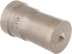 Cleveland Steel Tool - 1 Inch Diameter Round Ironworker Punch - 1-1/32 Inch Body Diameter, 1-5/32 Inch Head Diameter, 1-15/16 Inch Overall Length - Apex Tool & Supply