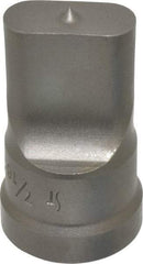 Cleveland Steel Tool - 7/16 Inch Wide Oblong Ironworker Punch - 1-1/32 Inch Body Diameter, 1-5/32 Inch Head Diameter, 1-15/16 Inch Overall Length - Apex Tool & Supply