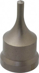 Cleveland Steel Tool - 7/32 Inch Diameter Round Ironworker Punch - 1-1/16 Inch Body Diameter, 1-7/32 Inch Head Diameter, 2-1/8 Inch Overall Length - Apex Tool & Supply