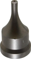Cleveland Steel Tool - 1/4 Inch Diameter Round Ironworker Punch - 1-1/16 Inch Body Diameter, 1-7/32 Inch Head Diameter, 2-1/8 Inch Overall Length - Apex Tool & Supply
