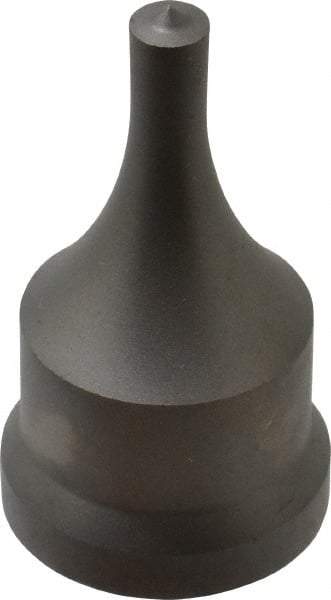 Cleveland Steel Tool - 9/32 Inch Diameter Round Ironworker Punch - 1-1/16 Inch Body Diameter, 1-7/32 Inch Head Diameter, 2-1/8 Inch Overall Length - Apex Tool & Supply