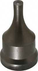 Cleveland Steel Tool - 5/16 Inch Diameter Round Ironworker Punch - 1-1/16 Inch Body Diameter, 1-7/32 Inch Head Diameter, 2-1/8 Inch Overall Length - Apex Tool & Supply