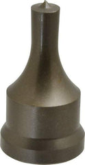 Cleveland Steel Tool - 13/32 Inch Diameter Round Ironworker Punch - 1-1/16 Inch Body Diameter, 1-7/32 Inch Head Diameter, 2-1/8 Inch Overall Length - Apex Tool & Supply