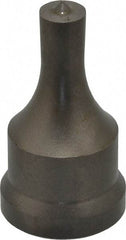 Cleveland Steel Tool - 7/16 Inch Diameter Round Ironworker Punch - 1-1/16 Inch Body Diameter, 1-7/32 Inch Head Diameter, 2-1/8 Inch Overall Length - Apex Tool & Supply