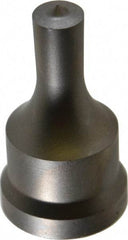 Cleveland Steel Tool - 15/32 Inch Diameter Round Ironworker Punch - 1-1/16 Inch Body Diameter, 1-7/32 Inch Head Diameter, 2-1/8 Inch Overall Length - Apex Tool & Supply