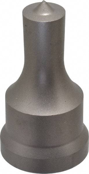 Cleveland Steel Tool - 9/16 Inch Diameter Round Ironworker Punch - 1-1/16 Inch Body Diameter, 1-7/32 Inch Head Diameter, 2-1/8 Inch Overall Length - Apex Tool & Supply