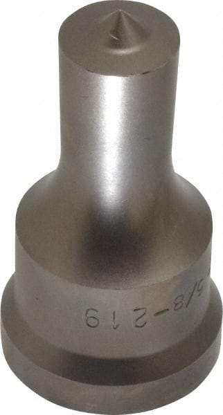 Cleveland Steel Tool - 5/8 Inch Diameter Round Ironworker Punch - 1-1/16 Inch Body Diameter, 1-7/32 Inch Head Diameter, 2-1/8 Inch Overall Length - Apex Tool & Supply