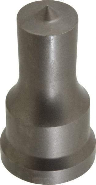 Cleveland Steel Tool - 3/4 Inch Diameter Round Ironworker Punch - 1-1/16 Inch Body Diameter, 1-7/32 Inch Head Diameter, 2-1/8 Inch Overall Length - Apex Tool & Supply